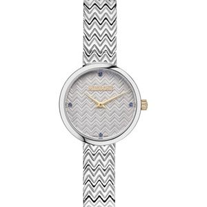 NWT MISSONI M1 Watch with Silver Dial, Gold Accents and Sapphire Detail